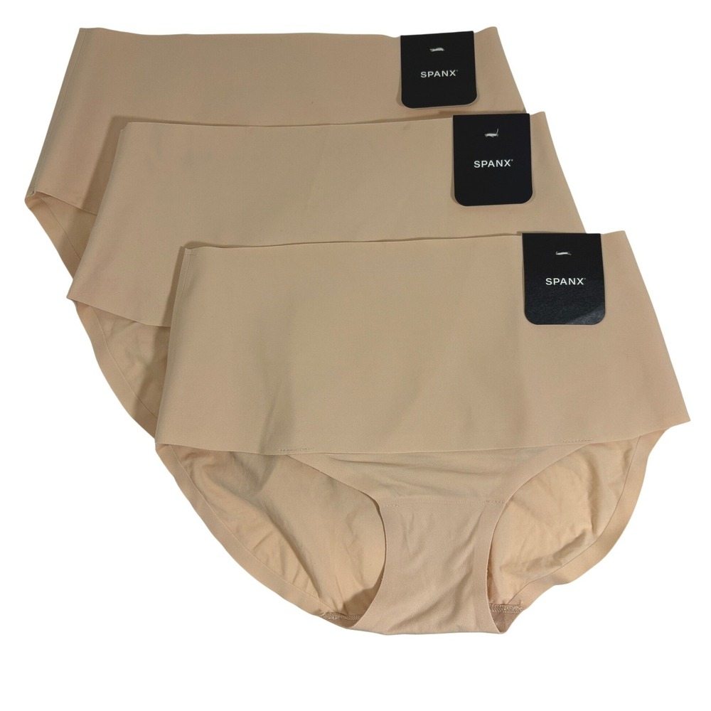 Spanx Supersmooth Undie-tectable Brief Oat SP0215 Set of 3 M Medium